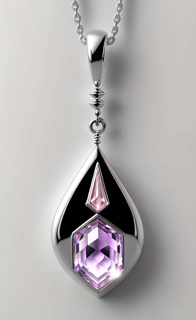 Amethyst Teardrop Pendant
